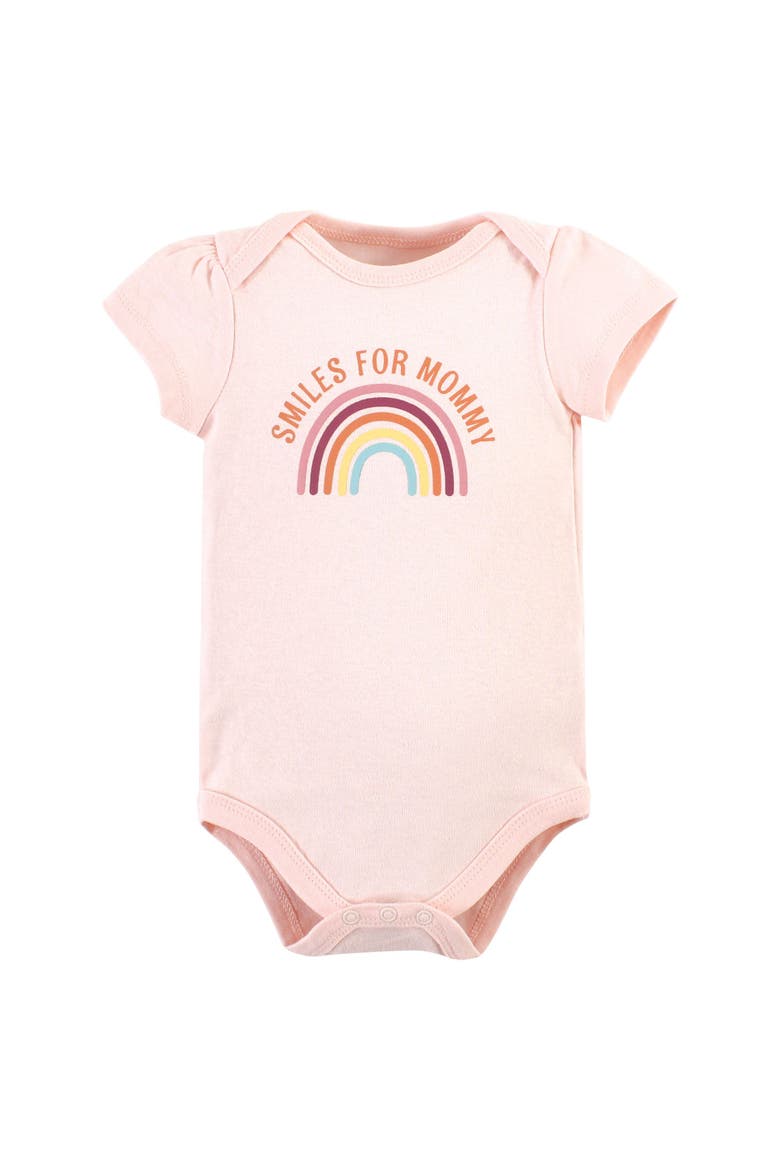 Cotton Comfort 3pk Bodysuit, Pants, And Shoes, Alternate, color, Sunshine Rainbows