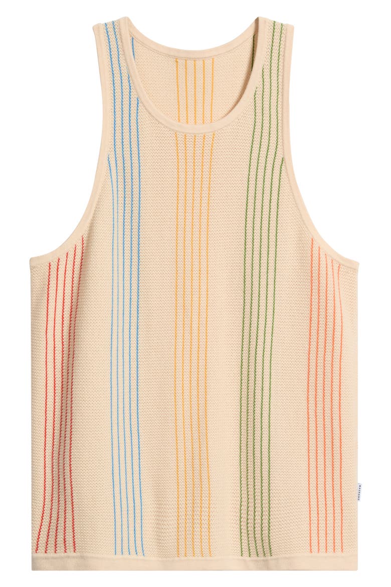Sliced Knit Tank Top, Alternate, color, BEIGE