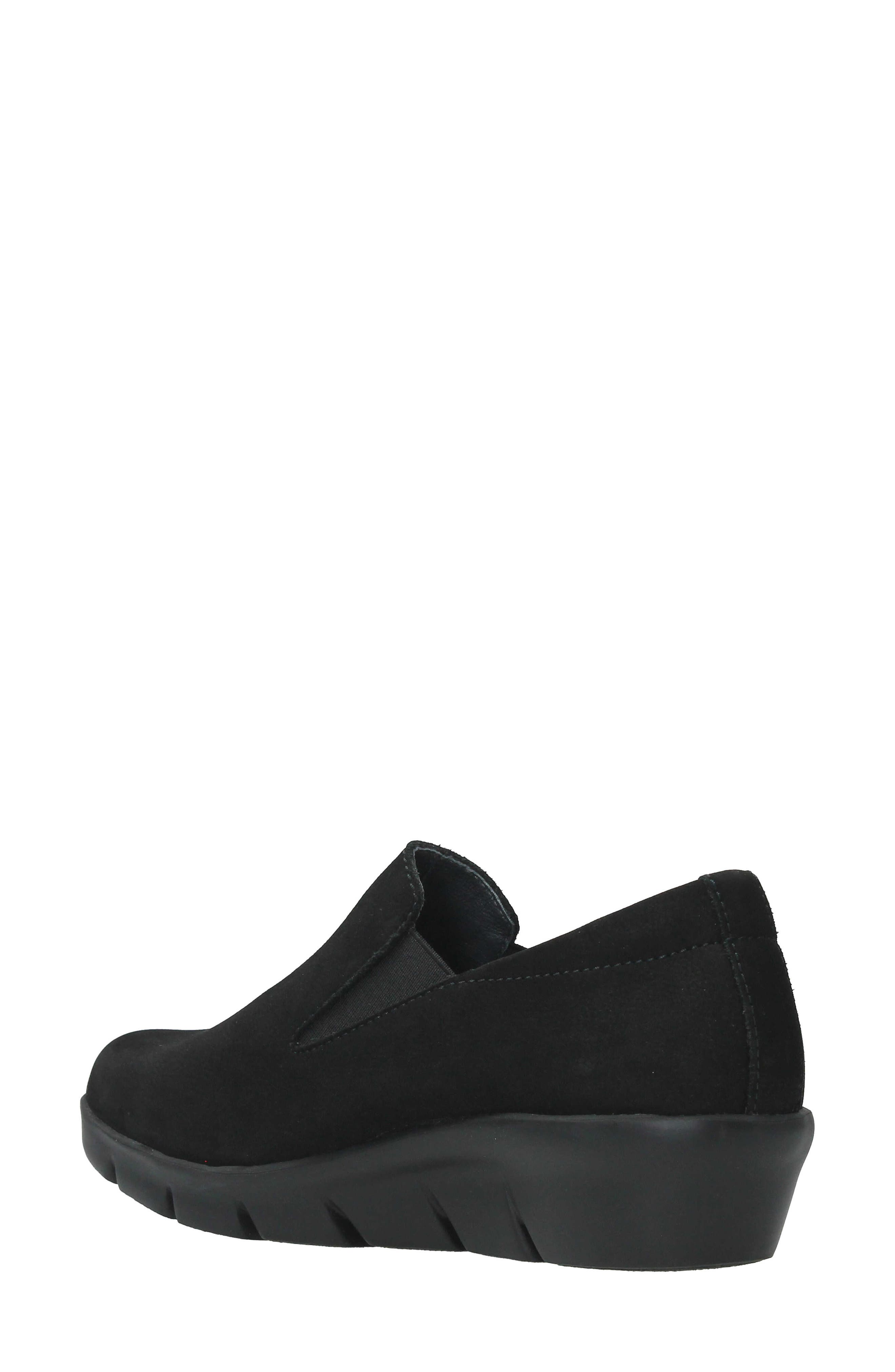 Wolky Mesita Wedge Slip-On Sneaker, Alternate, color, Black