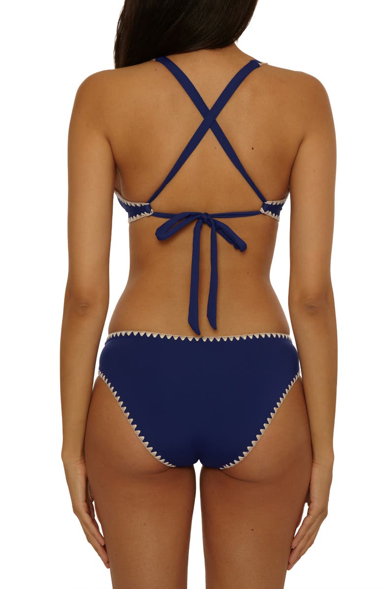 Lucky Brand Marbella Halter Bikini Top, Alternate, color, Navy