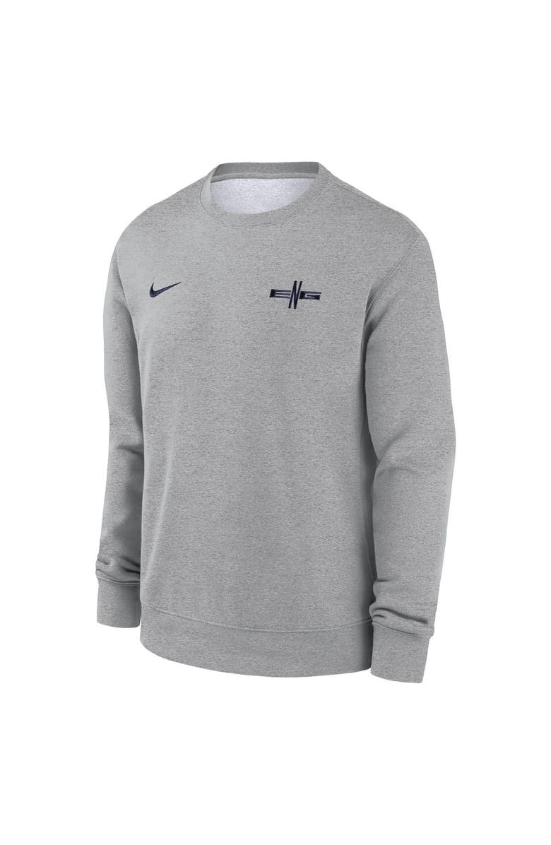 Nike Men's Nike Heather Gray England National Team Club Fleece Pullover Sweatshirt, Alternate, color, 