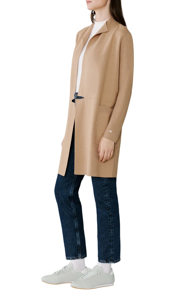 Benela Longline Jacket, Alternate, color, TEAK