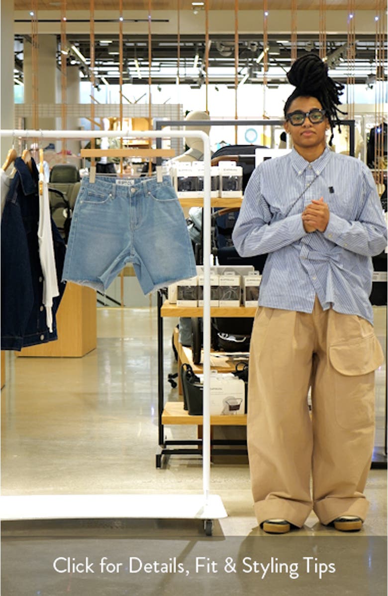 Remi High Waist Cutoff Denim Shorts, sales video thumbnail