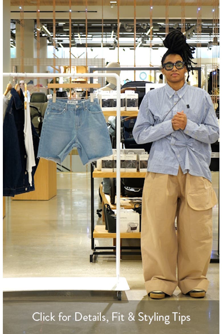 Remi High Waist Cutoff Denim Shorts video