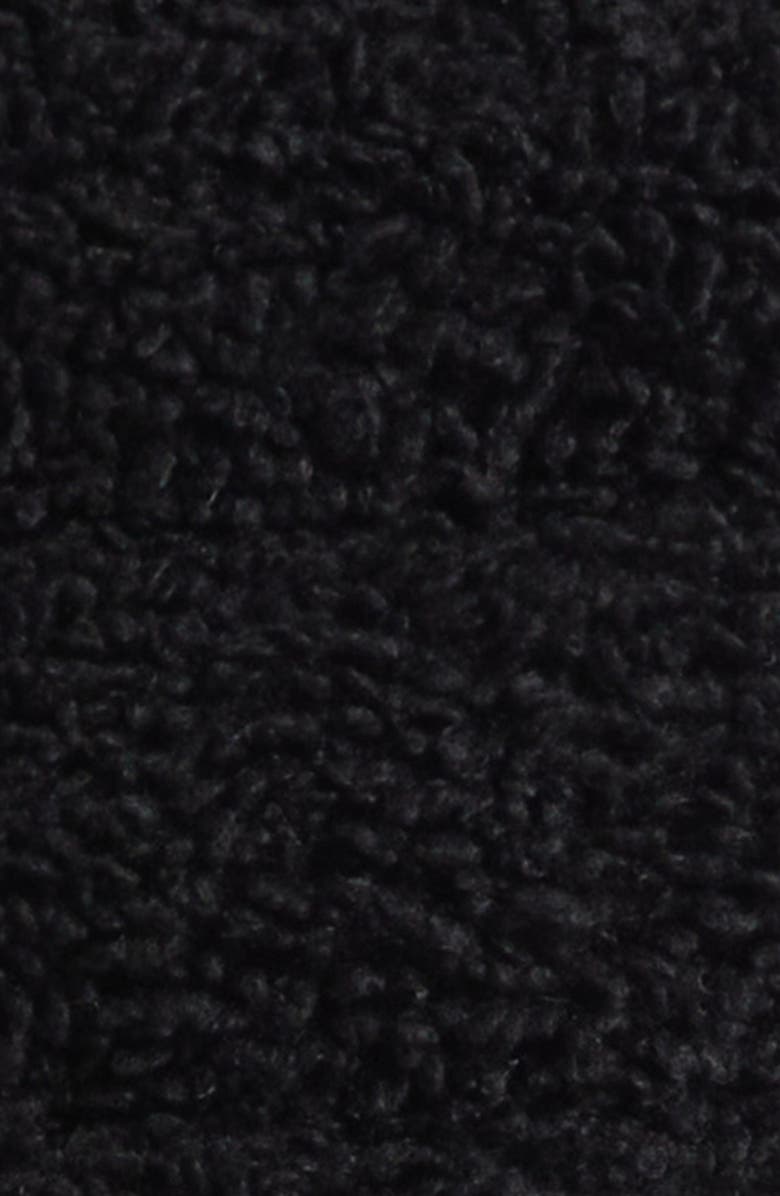 Moncler Grenoble Faux Shearling Hooded Down Vest, Alternate, color, Black