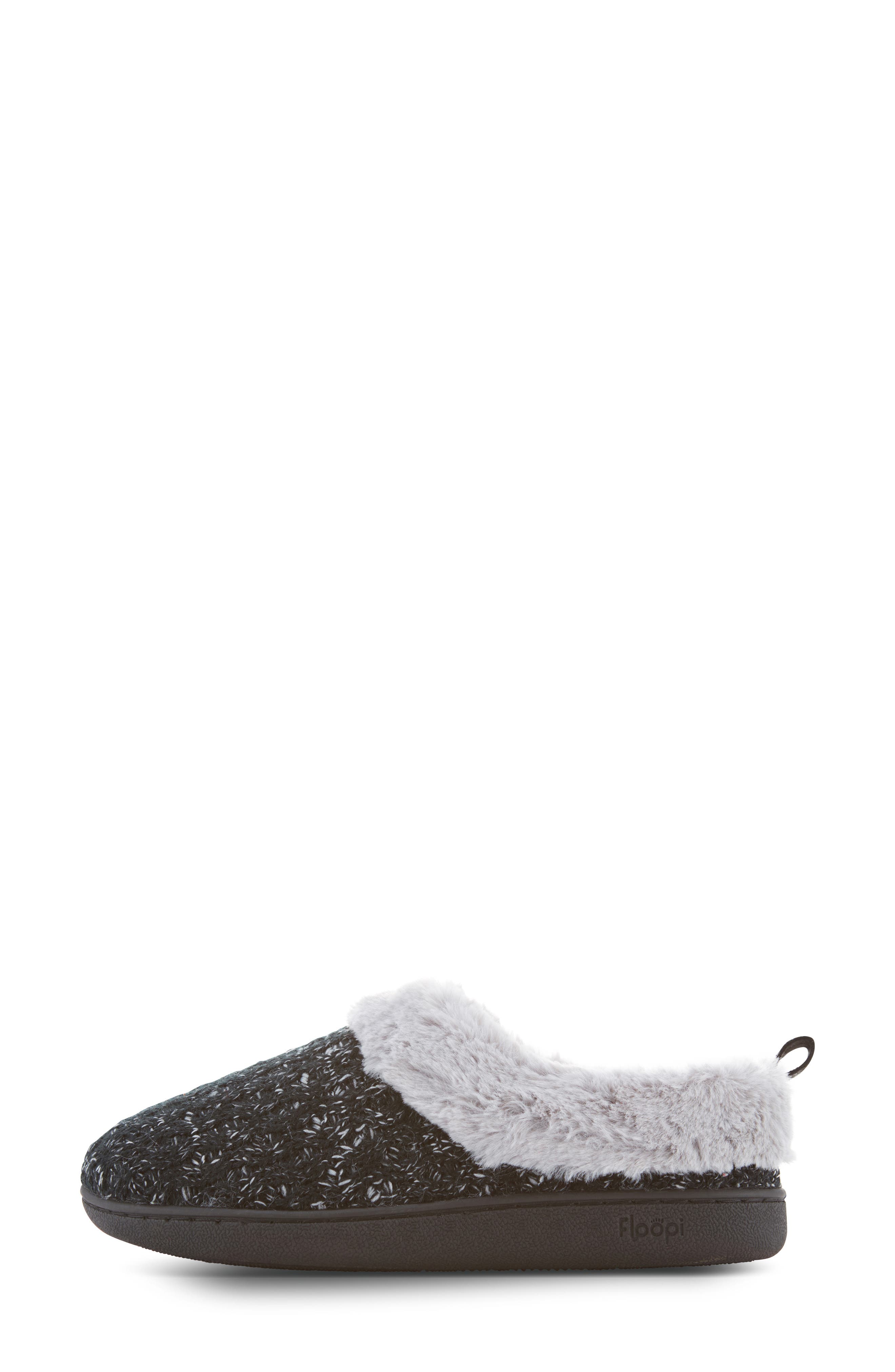FLOOPI Knit Faux Fur Lined Slipper, Alternate, color, 