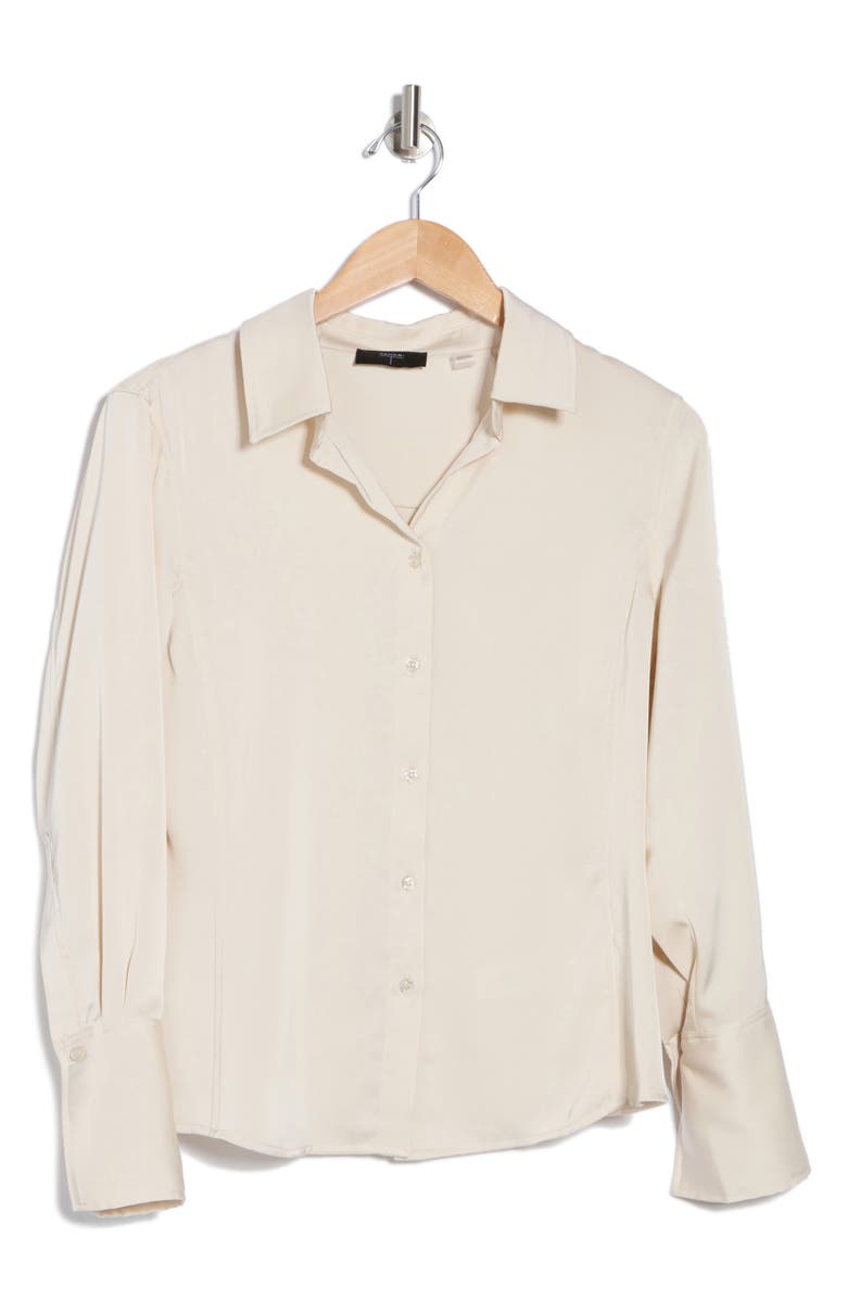 T Tahari Spread Collar Button-Up Shirt, Alternate, color,