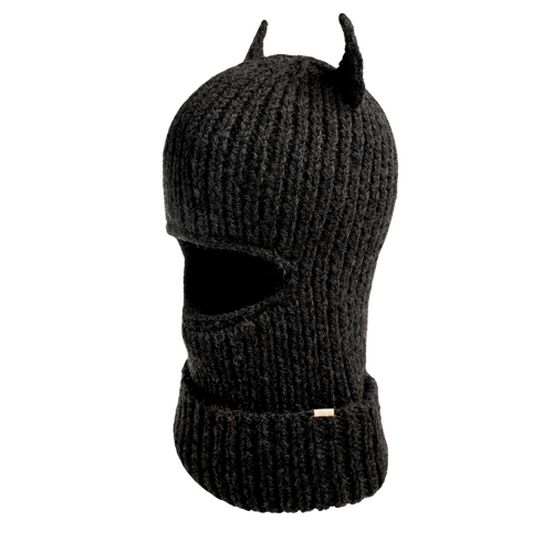Nirvana Designs Hood With Horns In Charcoal