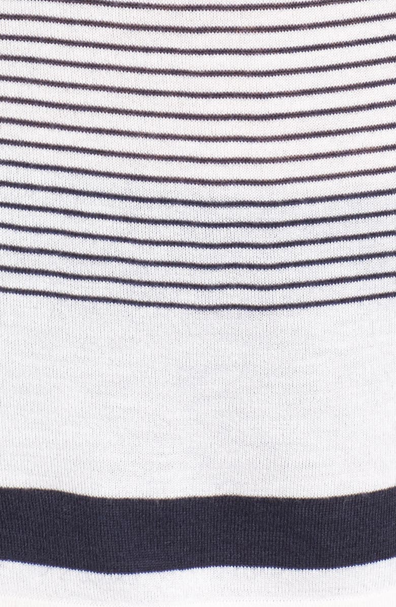 Nordstrom Collection Engineered Stripe Cashmere Pullover, Alternate, color, 