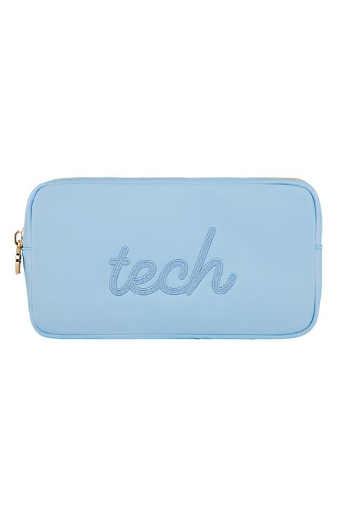 Small Tech Embroidered Pouch