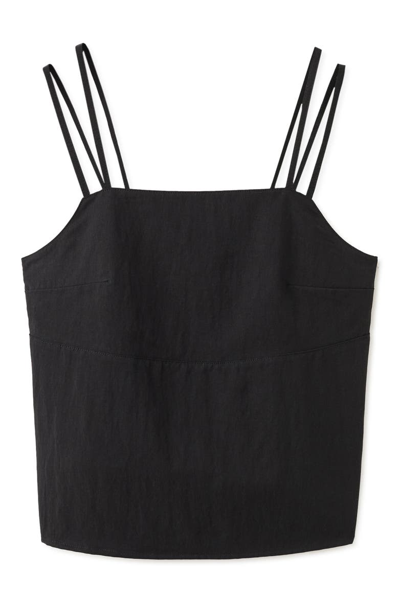 Double Strap Camisole, Main, color, BLACK