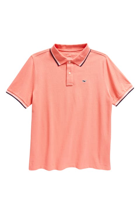 Kids' Tipped Cotton Piqué Polo