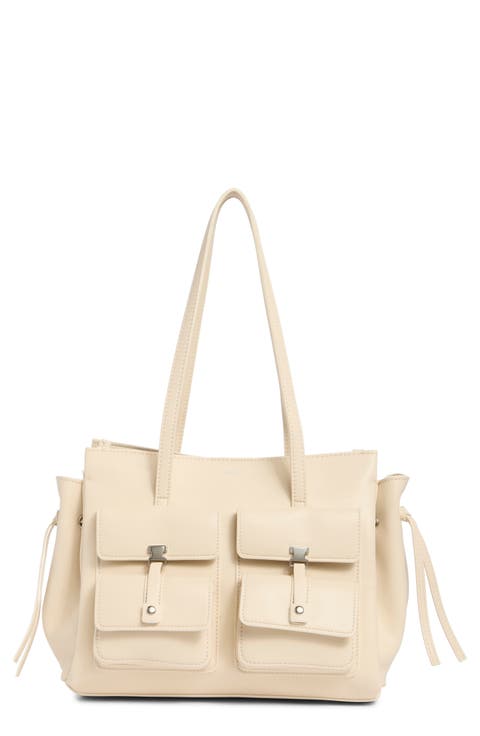 Linda Small Faux Leather Tote