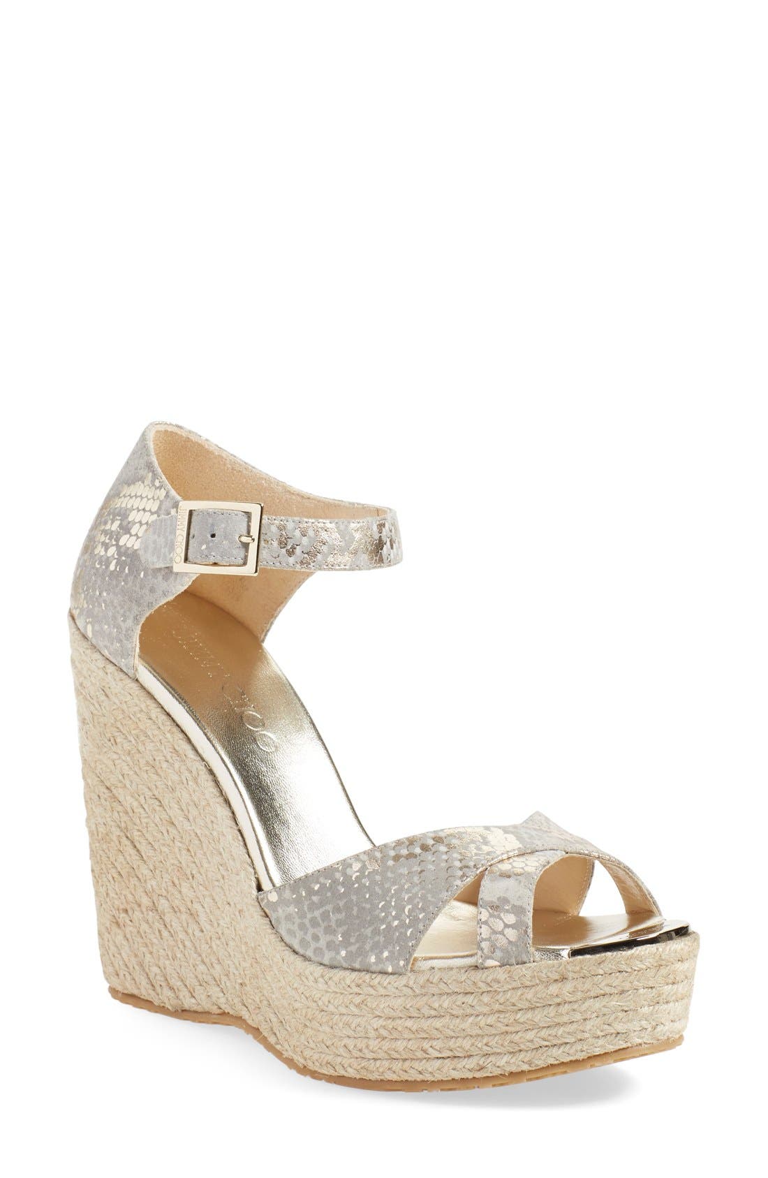 'Pallis' Wedge Sandal (Nordstrom Exclusive), Main, color, LIGHT KHAKI SUEDE