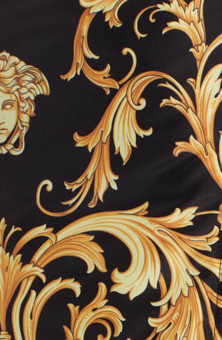 Versace V-Barocco Print Down Puffer Coat, Alternate, color, 