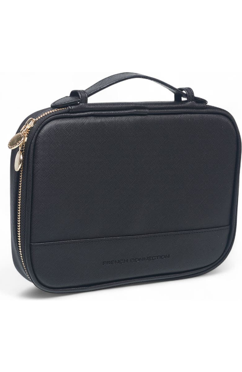 French Connection Travel Tech Pouch, Main, color, Black