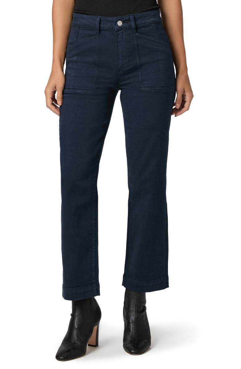 PAIGE Quincy Ankle Straight Leg Jeans, Main, color, Vintage Navy Seascape