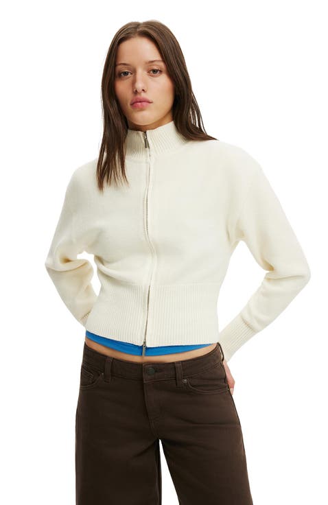 Women's Lotus Cinched Zip Knit