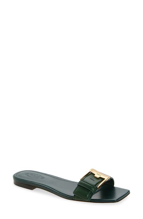 Buckle Slide Sandal (Women)