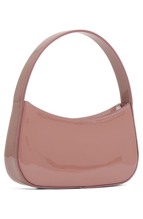 Mansur Gavriel Mini Bonbon Patent Leather Shoulder Bag In Brown