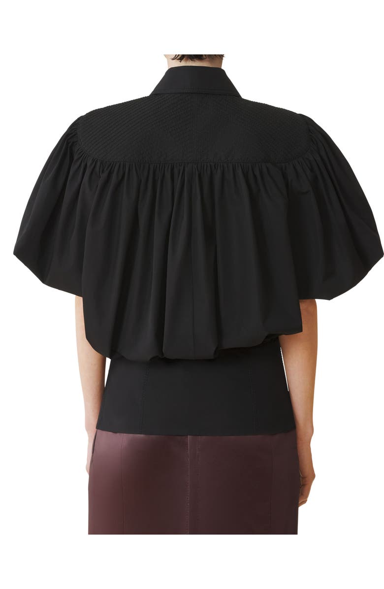Lanvin Cotton Popelin Top, Alternate, color, Black