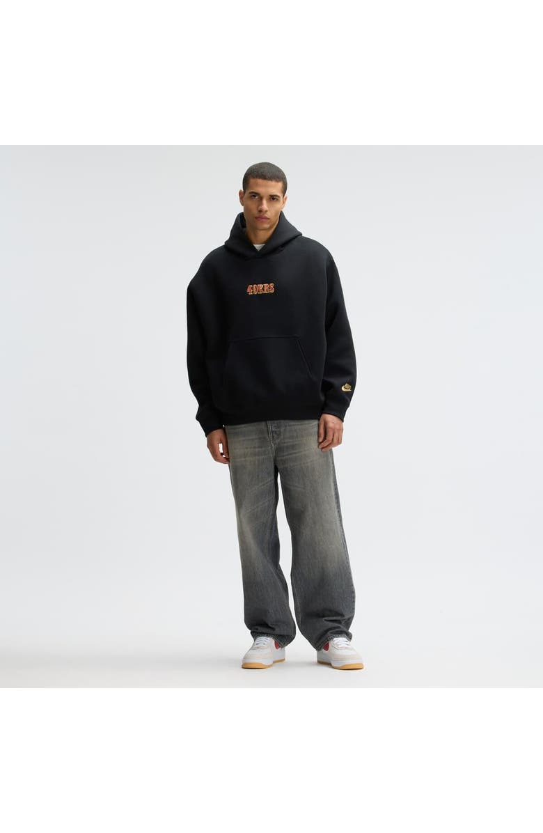 Nike Men's Nike Black San Francisco 49ers 2025 Rivalries Collection Oversized Tech Fleece Hoodie, Alternate, color, Black