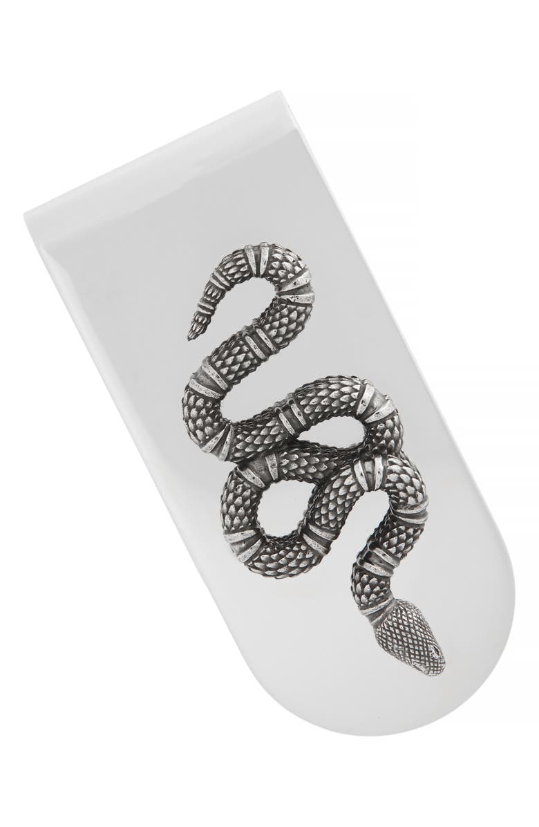 Gucci Snake Insignia Money Clip, Main, color, 