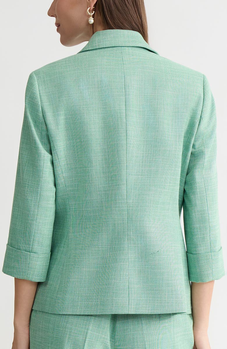 KASPER Cuff Sleeve One-Button Blazer, Alternate, color,