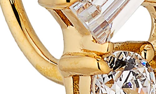 Nadri Tezoro Cubic Zirconia Cluster Climber Earrings In Gold