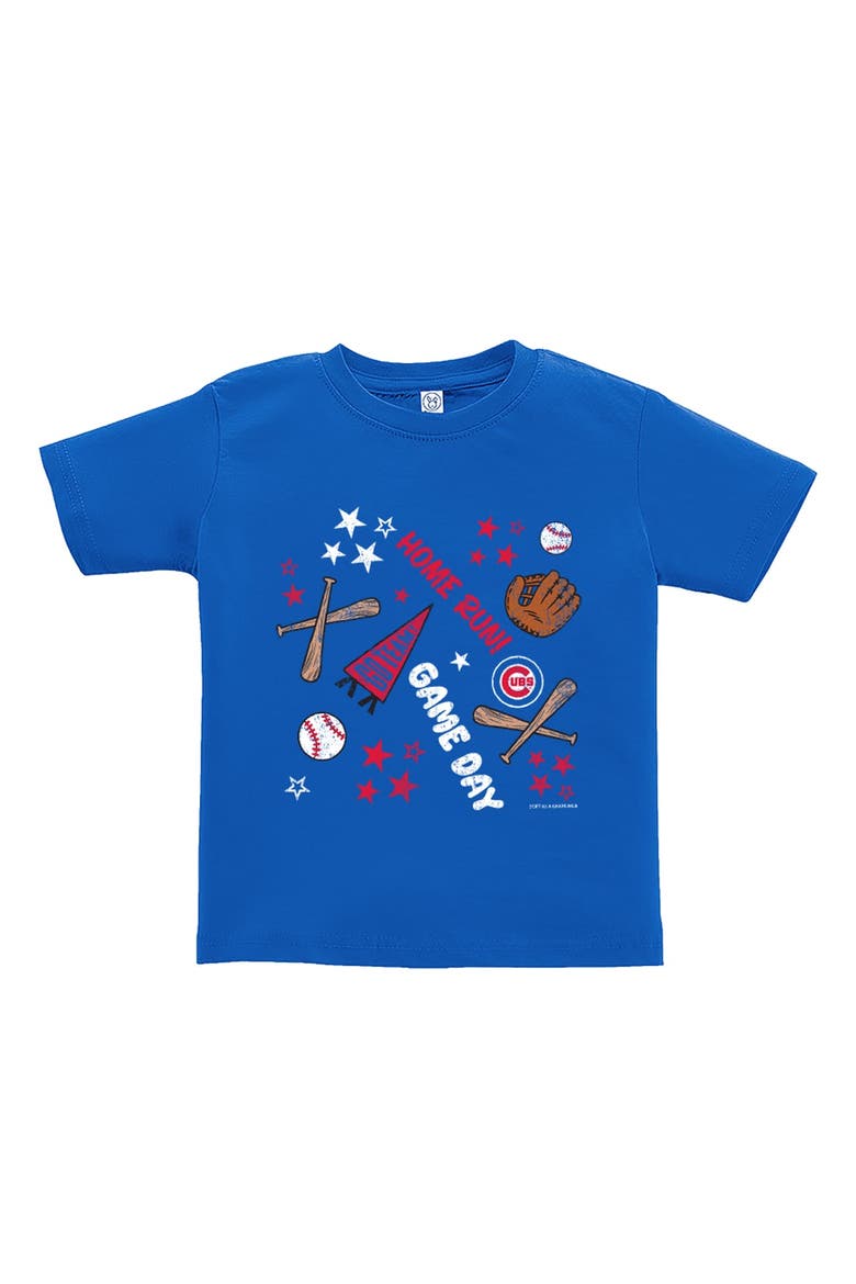Toddler Soft as a Grape  Royal Chicago Cubs Home Run T-Shirt, Main, color, Royal