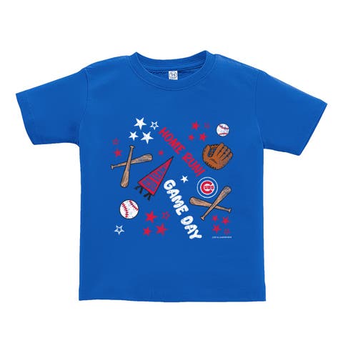 Toddler Soft as a Grape  Royal Chicago Cubs Home Run T-Shirt