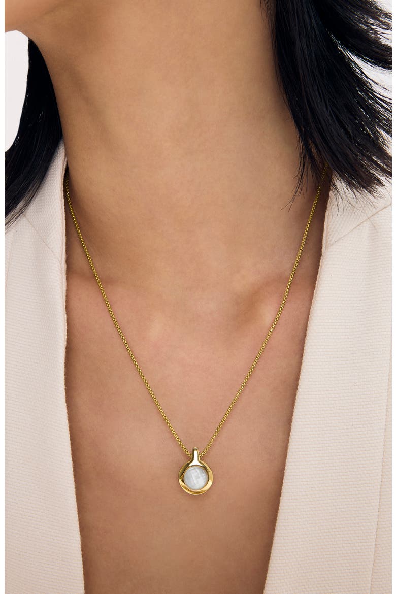 Ipanema Mini Pendant Necklace, Alternate, color, IRIDESCENT PEARL/ GOLD