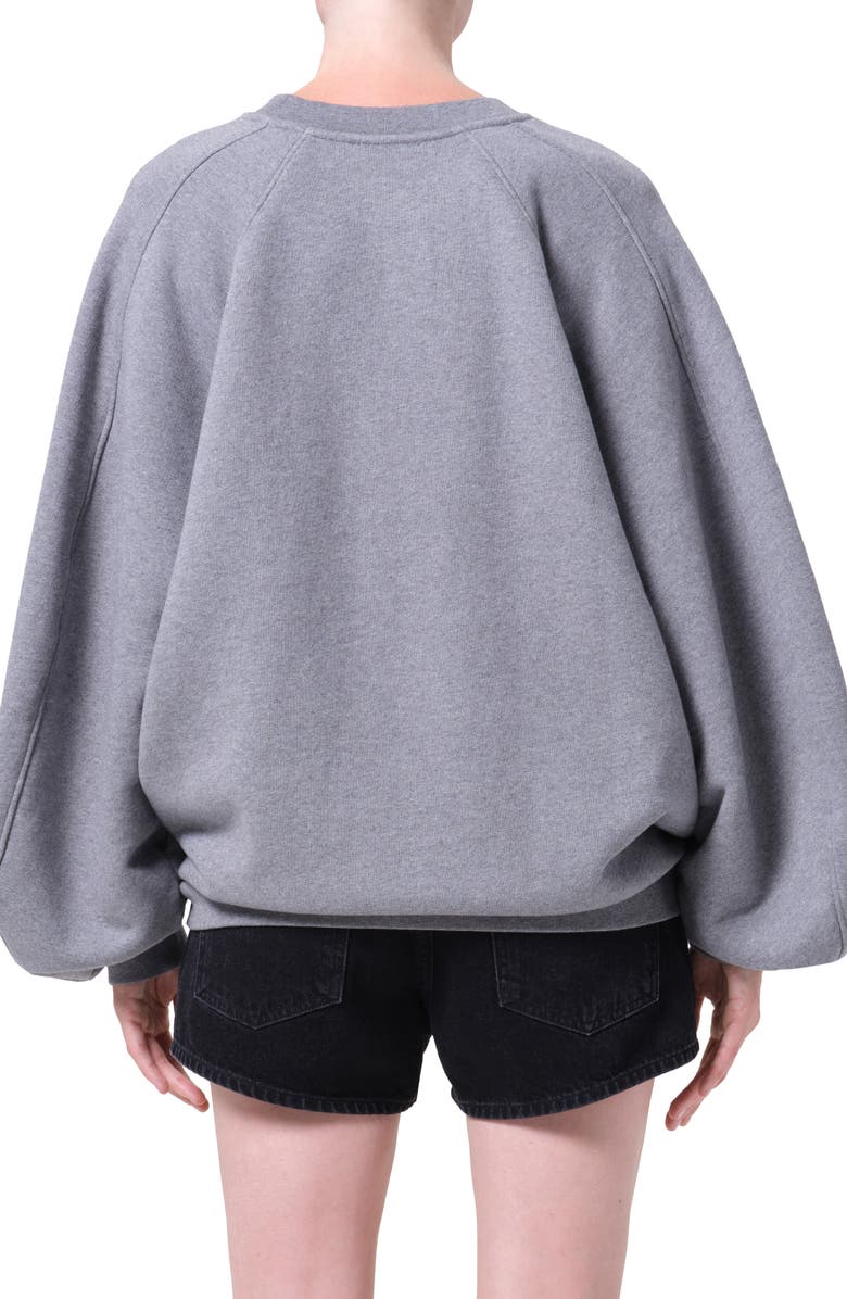 AGOLDE Valma Sweatshirt, Alternate, color, Grey Heather