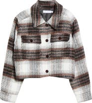 All in Favor Plaid Crop Jacket