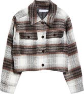 All in Favor Plaid Crop Jacket