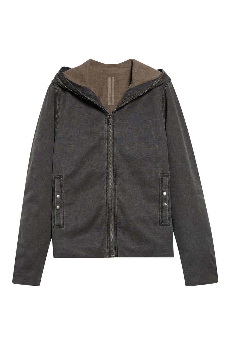 Gimp Cotton Canvas Zip Jacket, Main, color, GRAVEL