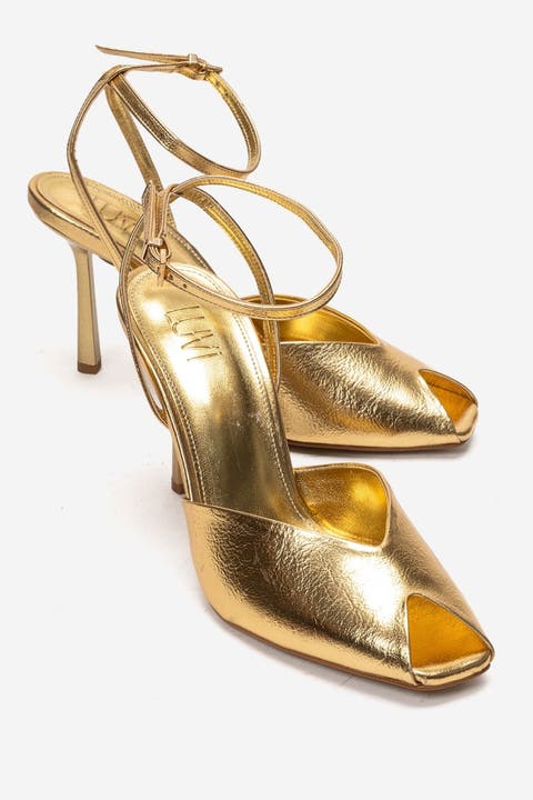 Slate Ankle Strap Stiletto Pump