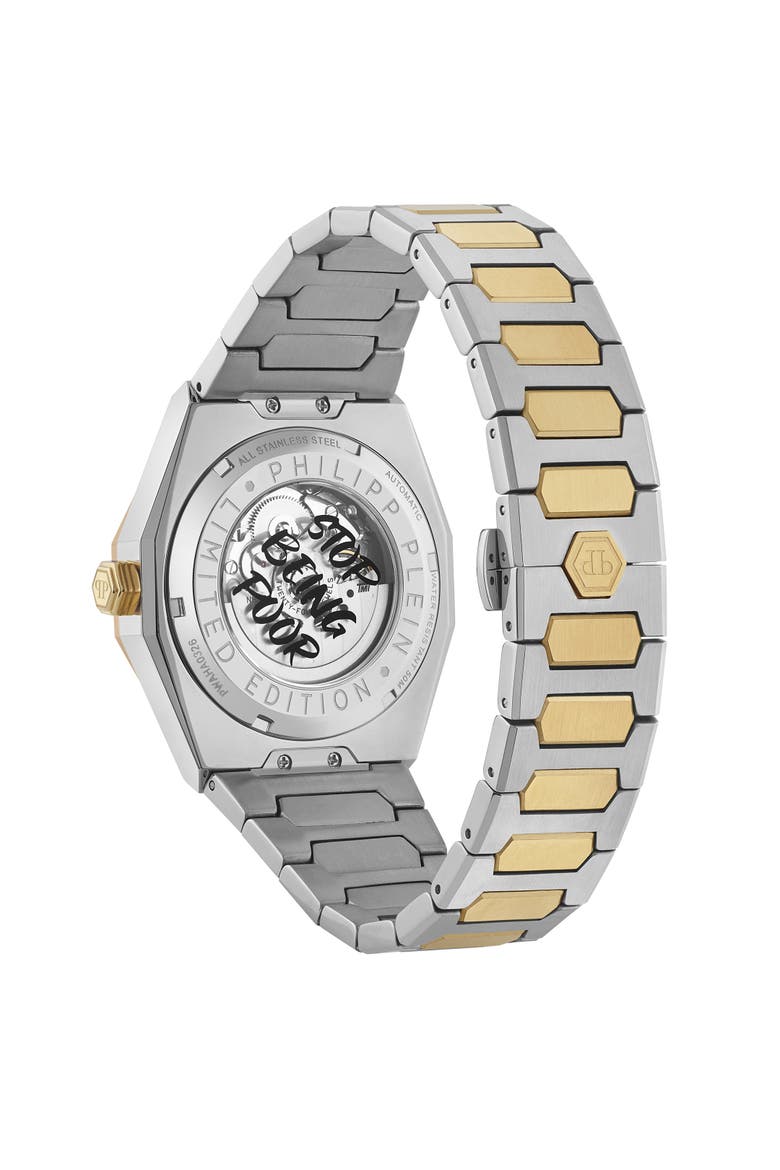 Watches Plein Deluxe Men, Alternate, color, Gold/StainlessSteel