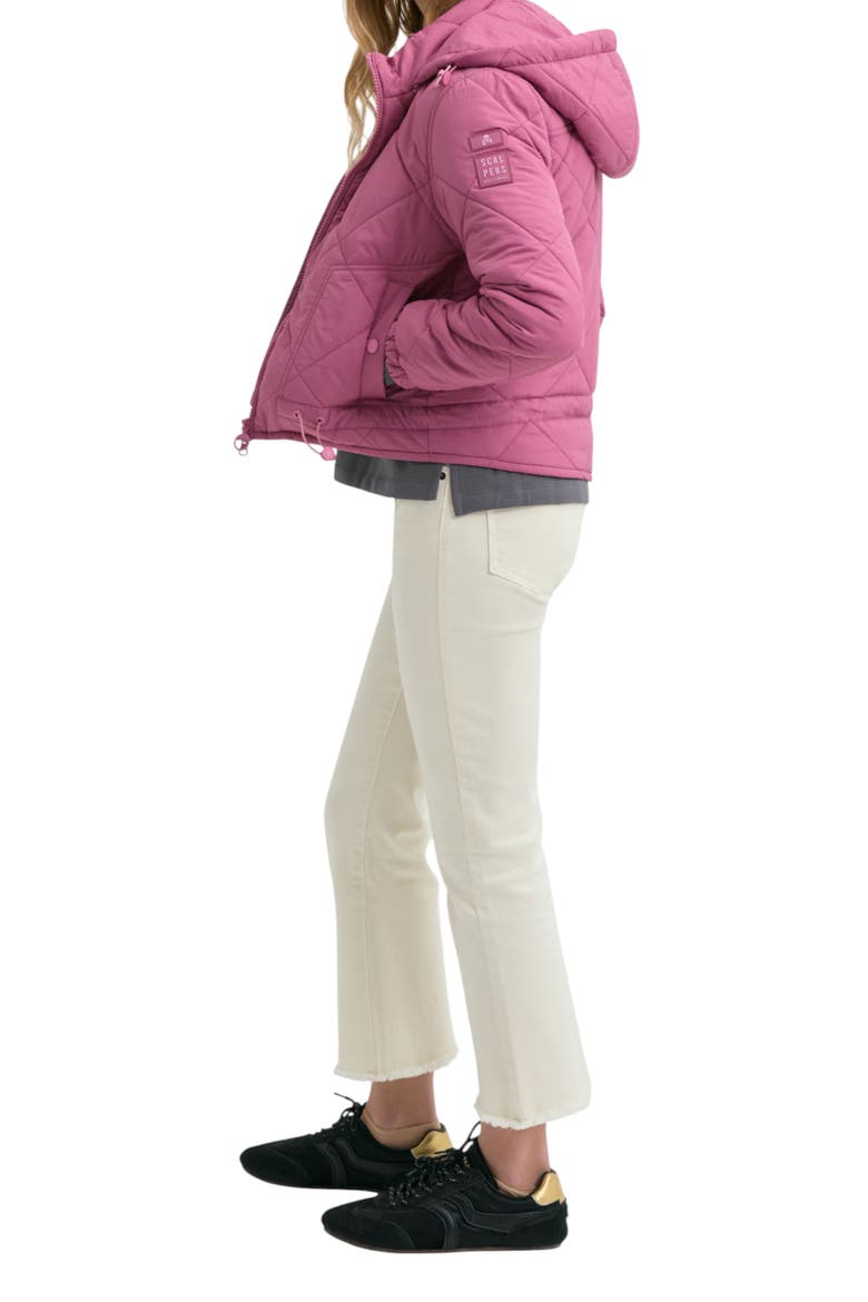 Padded Jacket With Removable Hood, Alternate, color, Mauve