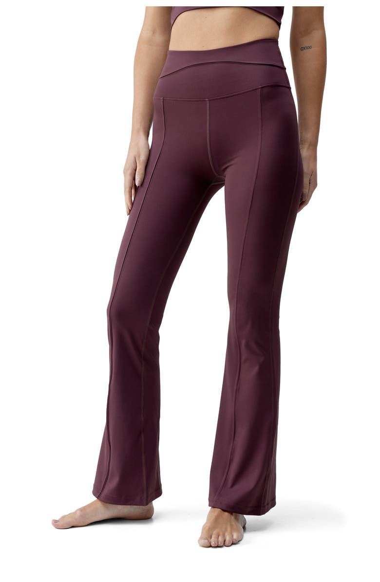 Born Living Yoga Saori Performance High Rise Sport Legging, Alternate, color, Dark Cherry