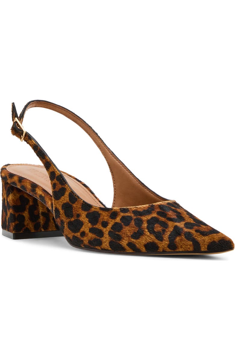 Steve Madden Robyn Pointed Toe Slingback Pump, Main, color, Leopard