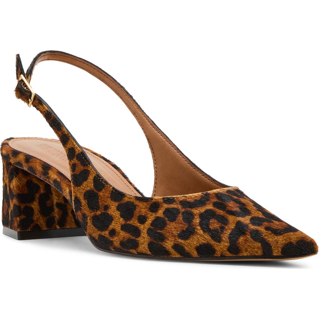 Steve Madden Robyn Pointed Toe Slingback Pump In Brown