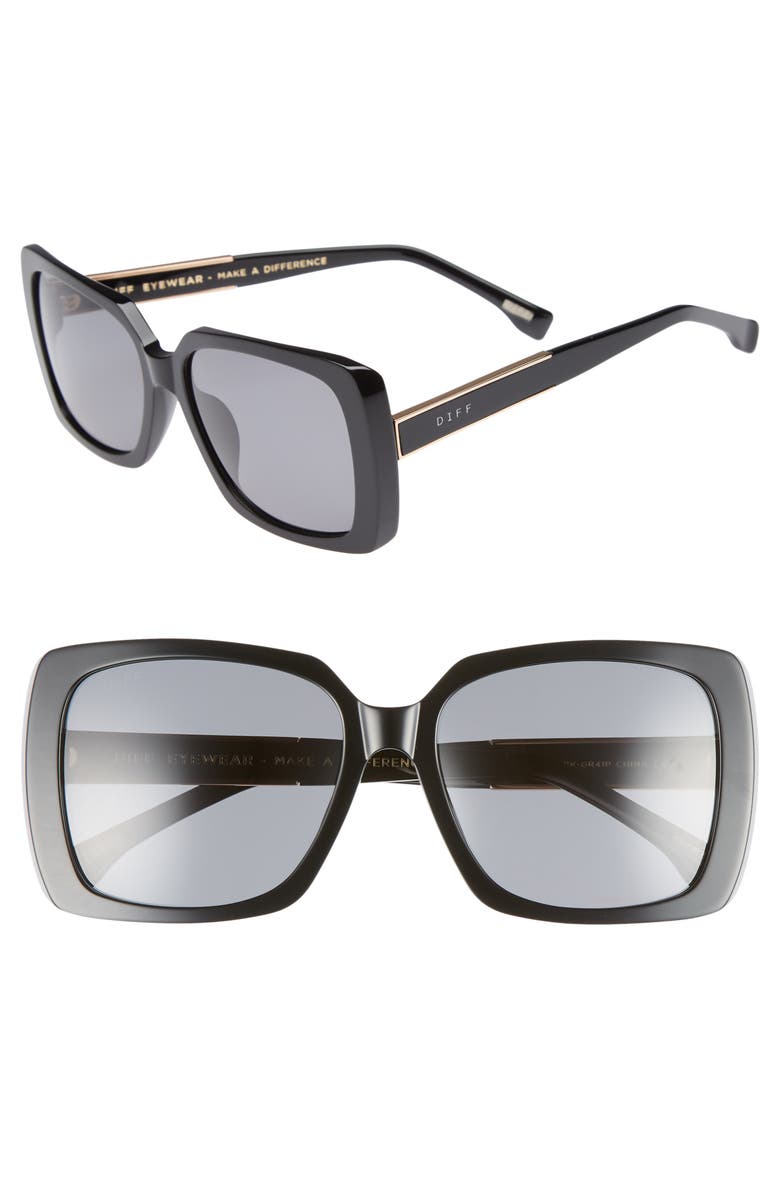 DIFF Sophie 52mm Polarized Sunglasses, Main, color, 