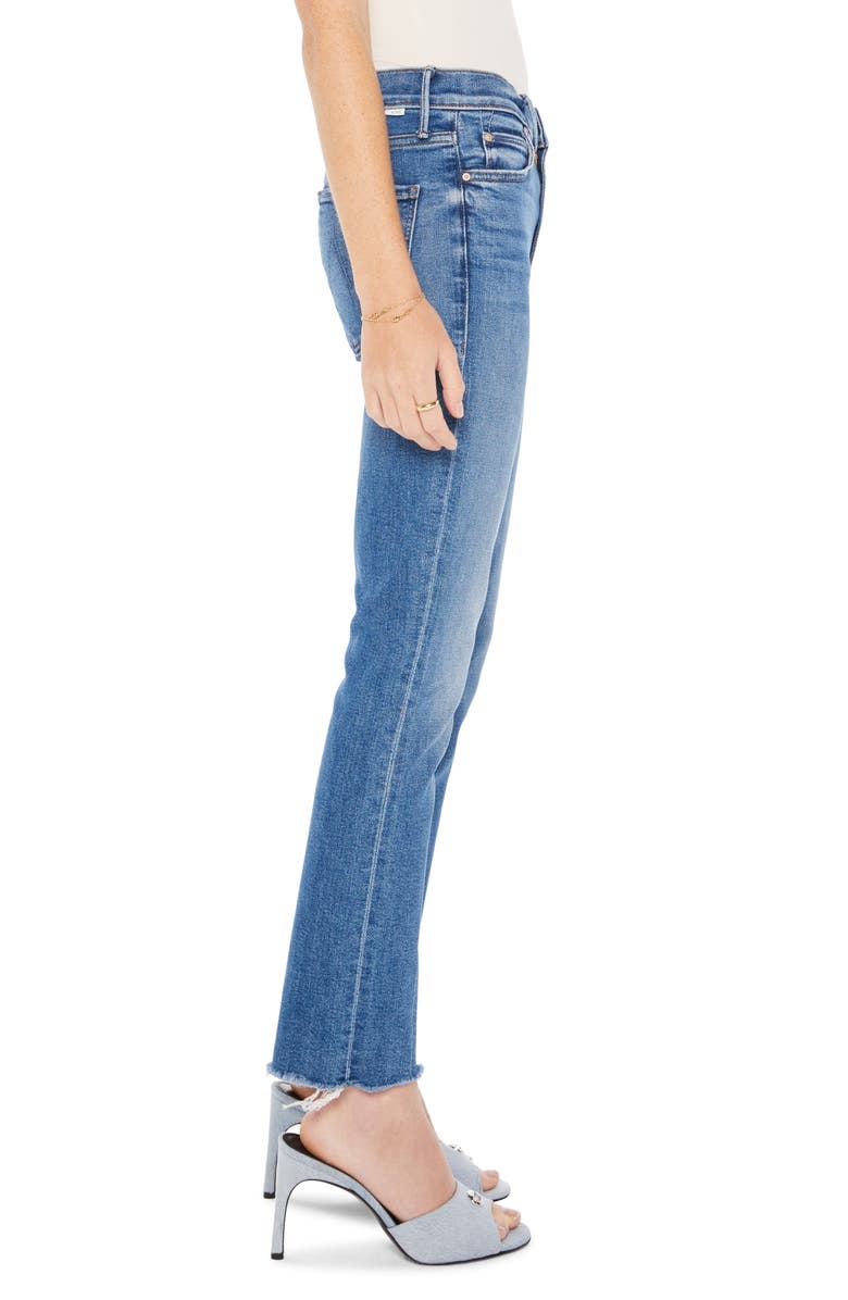 MOTHER The Rascal Frayed Ankle Slim Jeans, Alternate, color,
