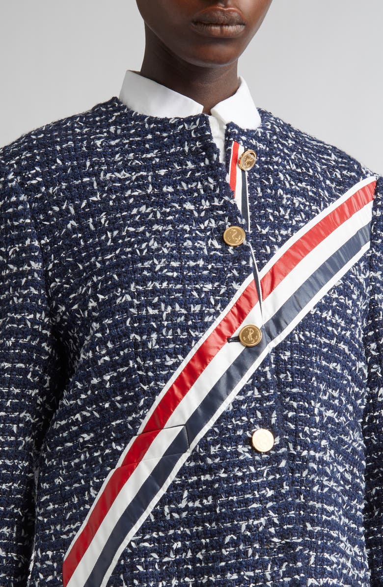Thom Browne Unconstructed Oversize Cardigan, Alternate, color, 