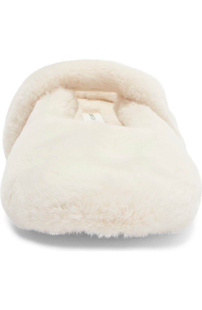 Rebecca Minkoff Beck Faux Fur Slipper, Alternate, color, Ivory