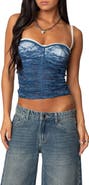 EDIKTED Eleanor Ruched Lace Bra Camisole