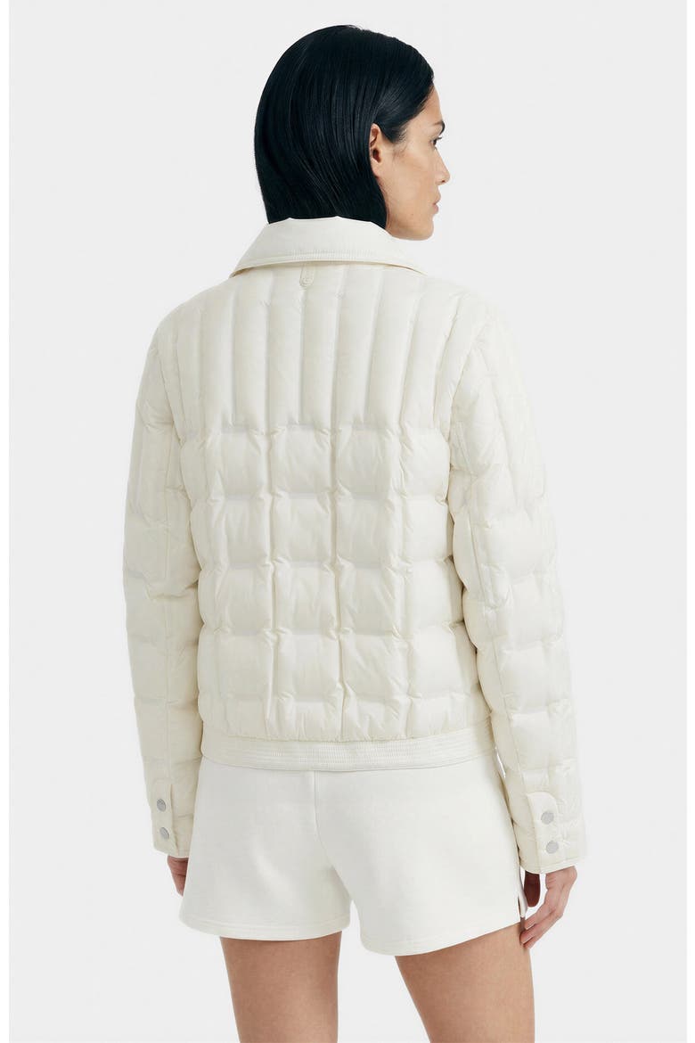 Seoul Quilted Down Shirt Jacket, Alternate, color, White