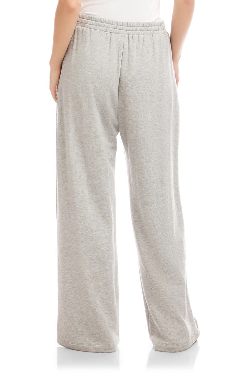 FIFTEEN TWENTY Lani Drawstring Wide Leg Pants, Alternate, color, Light Heather Grey