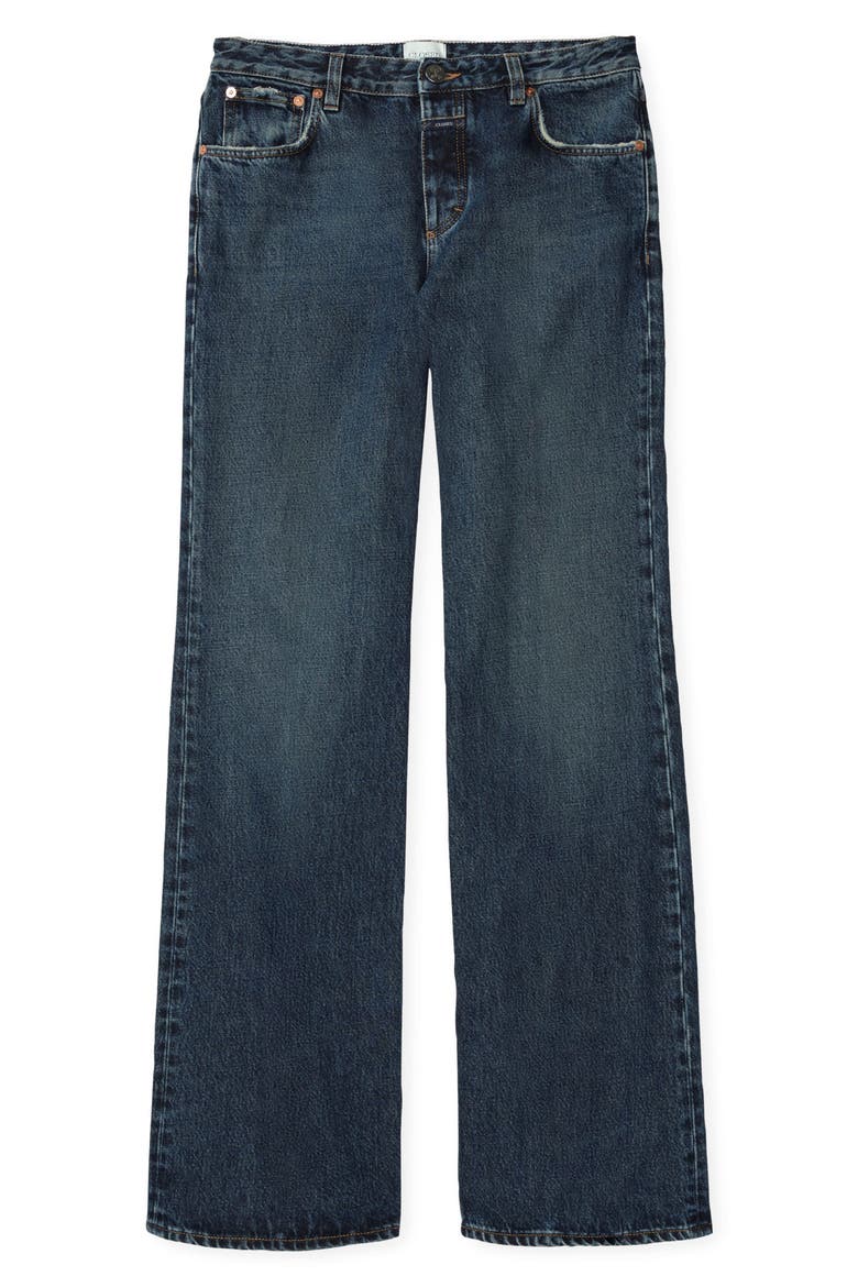 Gillan Wide Leg Jeans, Alternate, color, DARK BLUE
